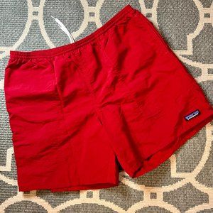 Patagonia Men's Size XL Baggies Shorts Red Mesh Liner Swim Outdoor Casual Nylon